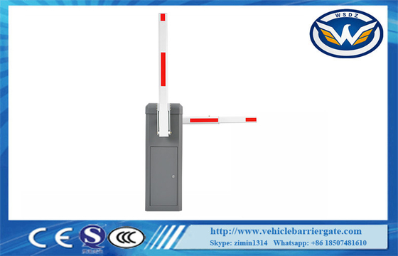 2 Motors Automatic Car Park Barrier RS485 24VDC Brushless Motor مع ذراعان