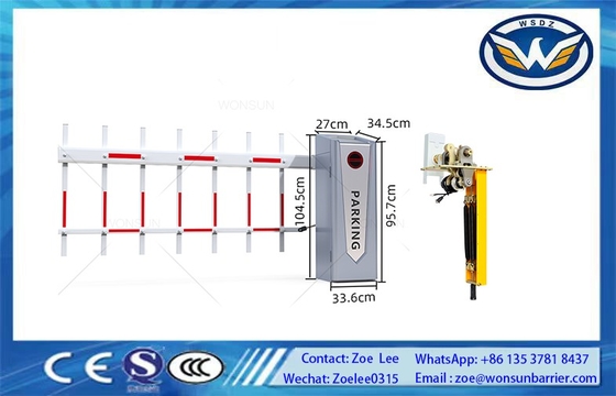 Serv Motor عالية السرعة التلقائي بوم بوابة الحاجز حاجز المركبات الطريق مع الصمام الخفيفة